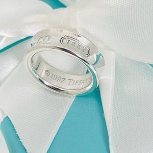 Size 5 Tiffany & Co 1837 Ring in Sterling Silver
